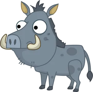 Cartoon Boar Illustration PNG image