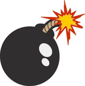Cartoon Bomb Detonation PNG image