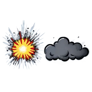 Cartoon Bomb Explosion Png 06212024 PNG image