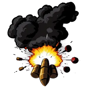 Cartoon Bomb Explosion Png 06212024 PNG image