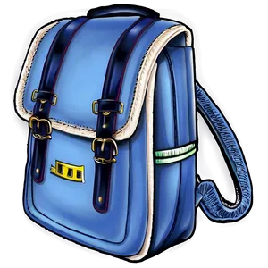 Cartoon Bookbag Png 06212024 PNG image