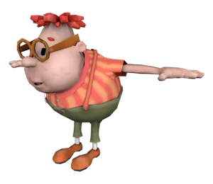 Cartoon Boy Balancing Act PNG image