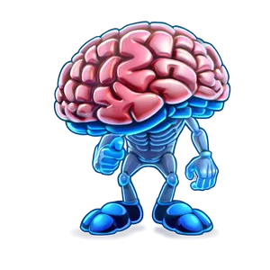 Cartoon Brain Character Png Sob67 PNG image