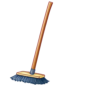 Cartoon Broom PNG 05252024