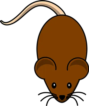 Cartoon Brown Rat Graphic PNG image
