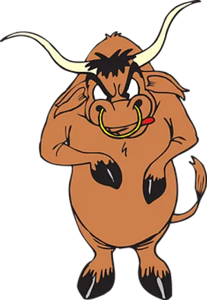 Cartoon Bull Character