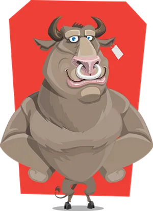 Cartoon Bull Character