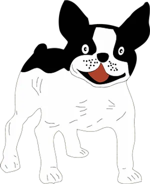 Cartoon_ Bulldog_ Smile