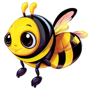 Cartoon Bumblebee Character PNG 05252024