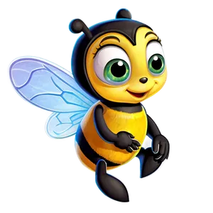 Cartoon Bumblebee Character PNG Phx