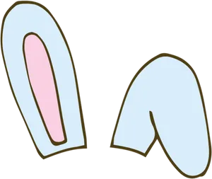 Cartoon Bunny Ears Clipart PNG image