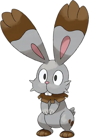 Cartoon Bunnywith Big Ears PNG image