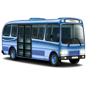 Cartoon Bus At Night PNG Egv11 PNG