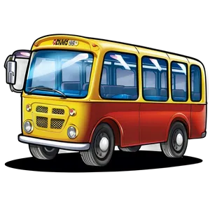Cartoon Bus In Forest PNG 06272024 PNG