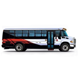 Cartoon Bus In Landscape PNG 5 PNG