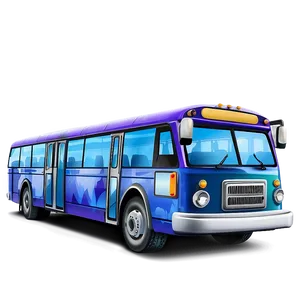 Cartoon Bus On Field Trip PNG 06272024 PNG