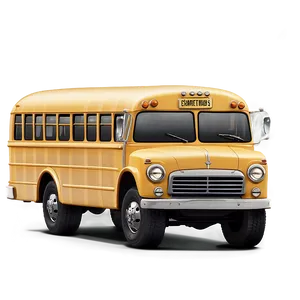 Cartoon Bus With Lights PNG 6 PNG