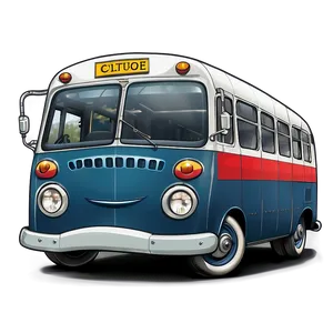 Cartoon Bus With Luggage PNG 06272024 PNG