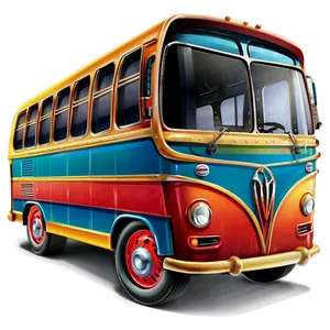 Cartoon Bus With Luggage PNG Kii59 PNG