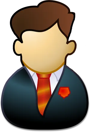 Cartoon Businessman Avatar PNG image
