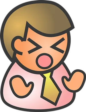 Cartoon Businessman Expression