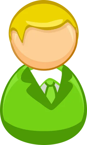 Cartoon Businessman Icon PNG image