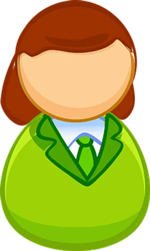 Cartoon Businesswoman Icon