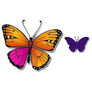 Cartoon Butterfly Outline Png Kgd3 PNG image
