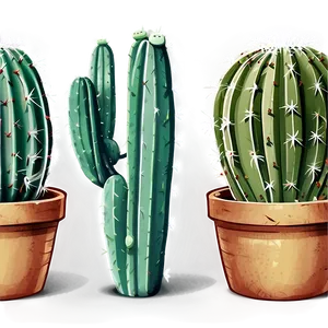 Cartoon Cactus Png 05032024 PNG image