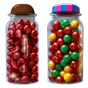 Cartoon Candy Jar PNG Njb