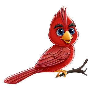Cartoon Cardinal PNG Aym