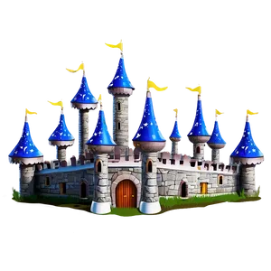 Cartoon Castle D PNG image