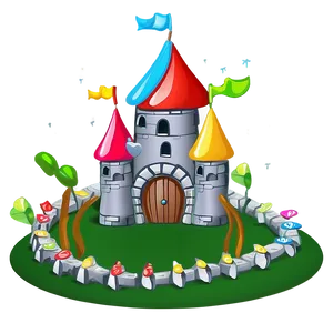 Cartoon Castle Drawing Png Bvl PNG image