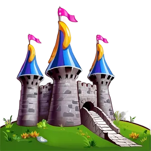 Cartoon Castle PNG 35