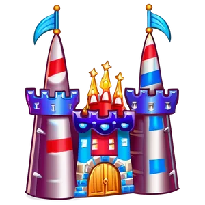 Cartoon Castle PNG Akr8