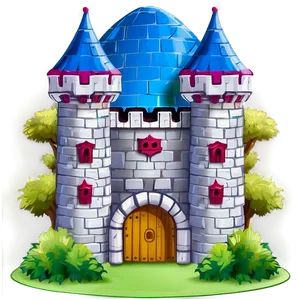 Cartoon Castles PNG 05062024