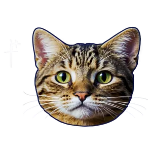 Cartoon Cat Head Graphic Png 38 PNG image