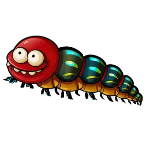 Cartoon Centipede Graphic Png 05242024 PNG image