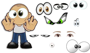 Cartoon_ Character_ Eye_ Expressions_ Collection PNG image