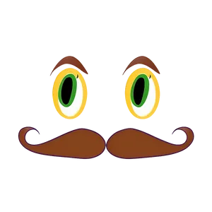 Cartoon Character Mustache PNG Geu78