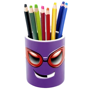 Cartoon Character Pencil Holder Png 9 PNG image