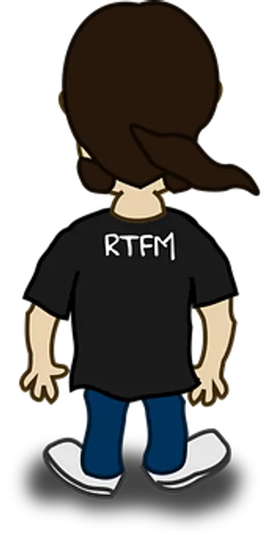 Cartoon Character R T F M Shirt