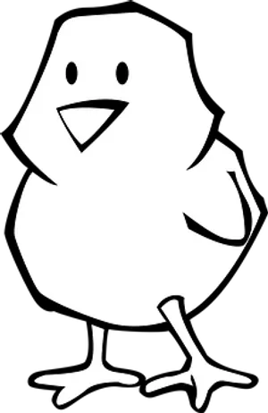 Cartoon Chick Graphic PNG image