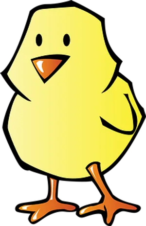 Cartoon Chick Illustration PNG image