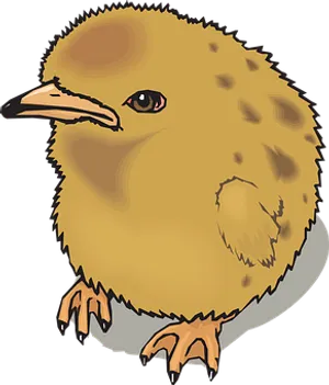 Cartoon Chick Illustration PNG image