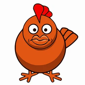 Cartoon Chicken Character PNG image