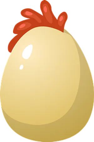 Cartoon Chicken Egg Illustration PNG image