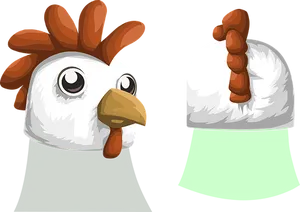 Cartoon Chicken Headand Helmet