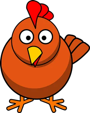 Cartoon Chicken Illustration PNG image