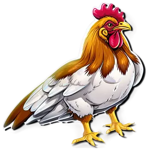 Cartoon Chicken In Boots Png 06272024 PNG image